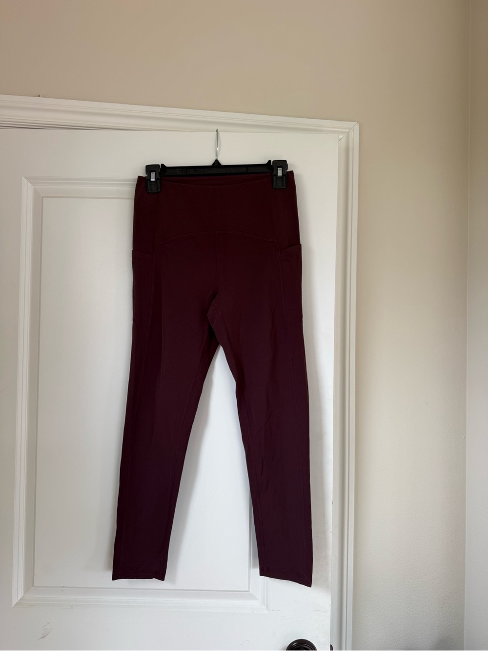 Athleta Burgundy High-Rise Leggings
